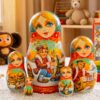 búp bê Nga 5 lớp 18cm cổ tích cá măng