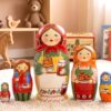 Búp bê Nga 5 lớp 18cm mật ong