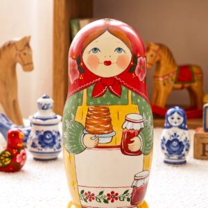 Búp bê Nga 5 lớp 18cm mật ong