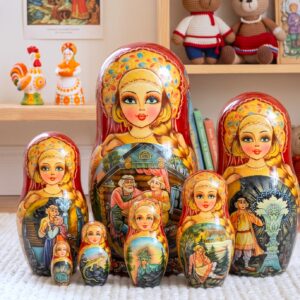 búp bê Nga 7 lớp 22cm cổ tích