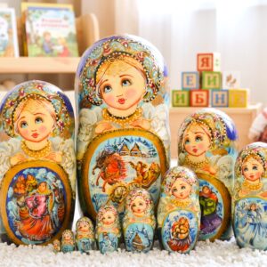 Búp bê Nga 10 lớp 26cm Mùa đông