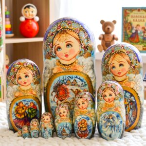 Búp bê Nga 10 lớp 26cm Mùa đông