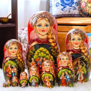 búp bê Nga 10 lớp 26cm cao cấp thôn quê Slavo