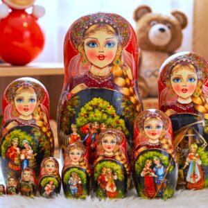 búp bê Nga 10 lớp 26cm cao cấp thôn quê Slavo