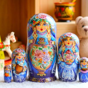 búp bê Nga cao cấp 5 lớp 16cm Samovar