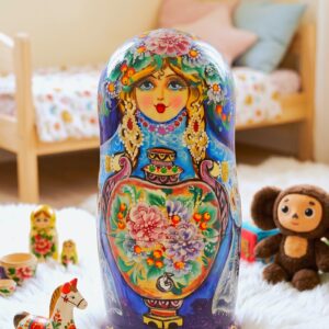 búp bê Nga cao cấp 5 lớp 16cm Samovar