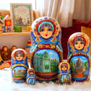 búp bê Nga cao cấp 5 lớp 19cm Saint