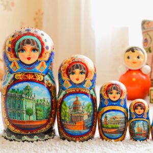 búp bê Nga cao cấp 5 lớp 19cm Saint