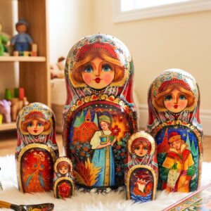 búp bê Nga 5 lớp 18cm công chúa Ếch