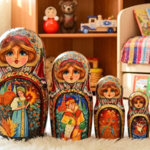 búp bê Nga 5 lớp 18cm công chúa Ếch