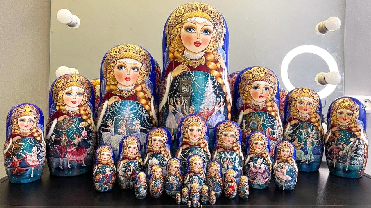 búp bê Nga 30 lớp 50cm Ba-lê búp bê Nga 30 lớp 50cm Ba-lê