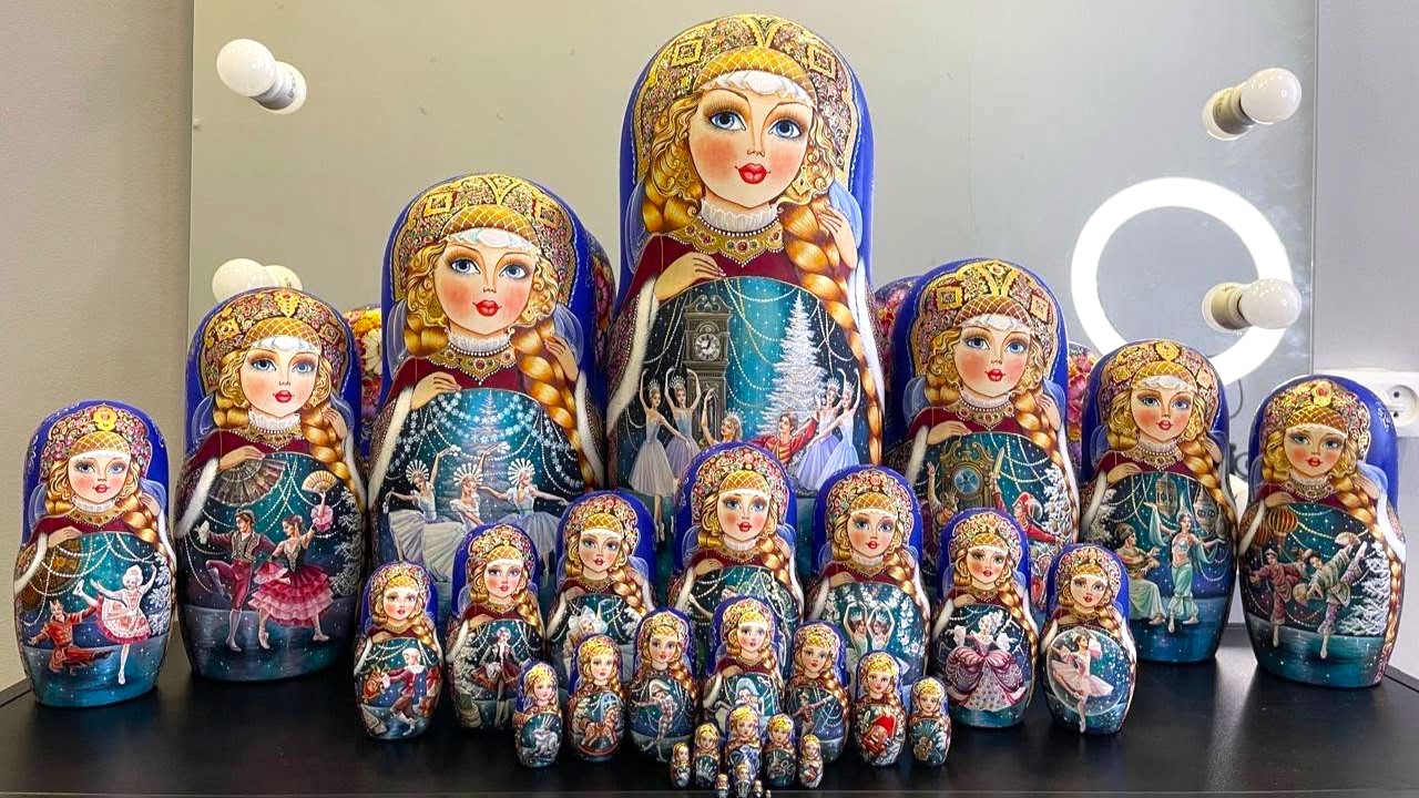 búp bê Nga 30 lớp 50cm Ba-lê búp bê Nga 30 lớp 50cm Ba-lê