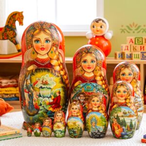búp bê Nga cao cấp 10 lớp 26cm cổ tích "Bông hoa đá"