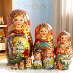 búp bê Nga cao cấp 10 lớp 26cm cổ tích 