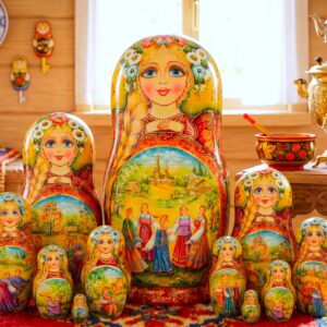 búp bê Nga 10 lớp 26cm thôn quê Slavo