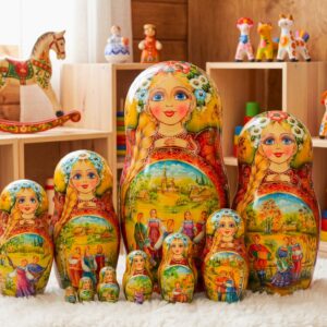 búp bê Nga 10 lớp 26cm thôn quê Slavo