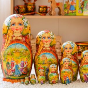búp bê Nga 10 lớp 26cm thôn quê Slavo