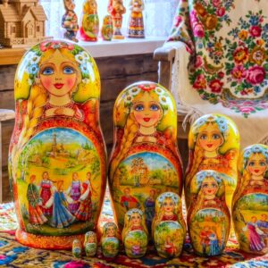 búp bê Nga 10 lớp 26cm thôn quê Slavo