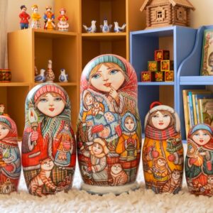 Búp bê Nga 10 lớp 30cm cao cấp Mùa đông