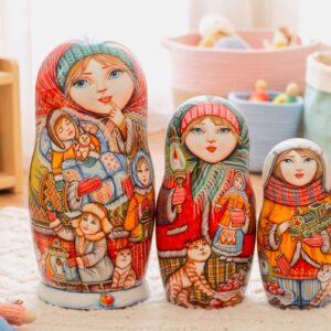 Búp bê Nga 10 lớp 30cm cao cấp Mùa đông