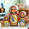 búp bê Nga cao cấp 5 lớp 18cm mùa đông
