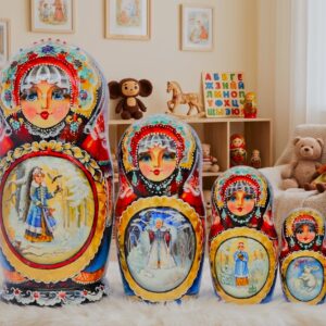 búp bê Nga cao cấp 5 lớp 18cm mùa đông