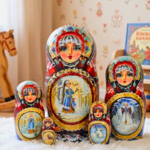 búp bê Nga cao cấp 5 lớp 18cm mùa đông