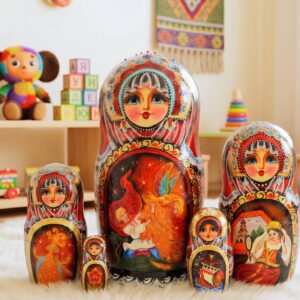 búp bê Nga cao cấp 5 lớp 18cm cổ tích