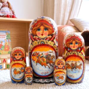 BÚP BÊ NGA 5 LỚP 18CM TAM MÃ MÙA ĐÔNG