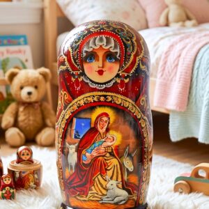 búp bê Nga cao cấp 5 lớp 18cm chúa hài đồng