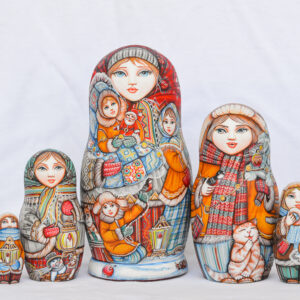 BÚP BÊ NGA CAO CẤP 5 LỚP 20CM MÙA ĐÔNG
