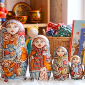 BÚP BÊ NGA CAO CẤP 5 LỚP 20CM MÙA ĐÔNG