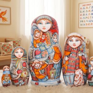BÚP BÊ NGA 5 LỚP 20CM CÔ BÉ MÙA ĐÔNG 2