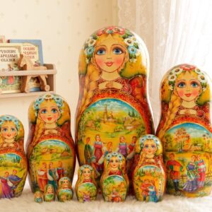 búp bê Nga 10 lớp 26cm thôn quê Slavo
