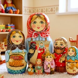 búp bê Nga 7 lớp ôm gà
