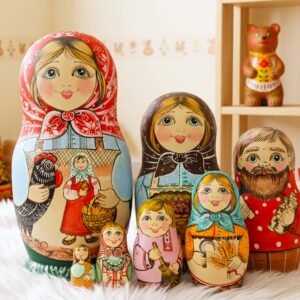 búp bê Nga 7 lớp ôm gà
