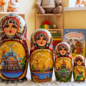búp bê Nga 5 lớp 18cm Saint Petersburg