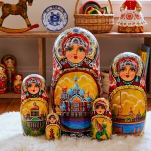 búp bê Nga 5 lớp 18cm Saint Petersburg