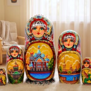 búp bê Nga 5 lớp 18cm Saint Petersburg
