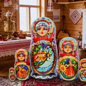 búp bê Nga cao cấp 5 lớp 15cm Thiên nga