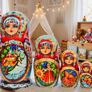 búp bê Nga cao cấp 5 lớp 15cm Thiên nga