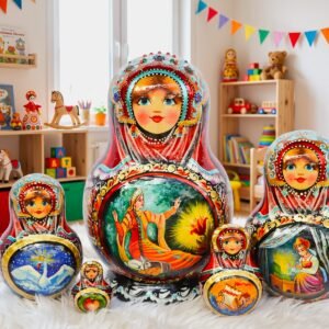 búp bê Nga 5 lớp 15cm cổ tích
