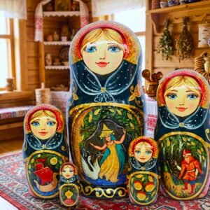 BÚP BÊ NGA CAO CẤP 5 LỚP 18CM CỔ TÍCH